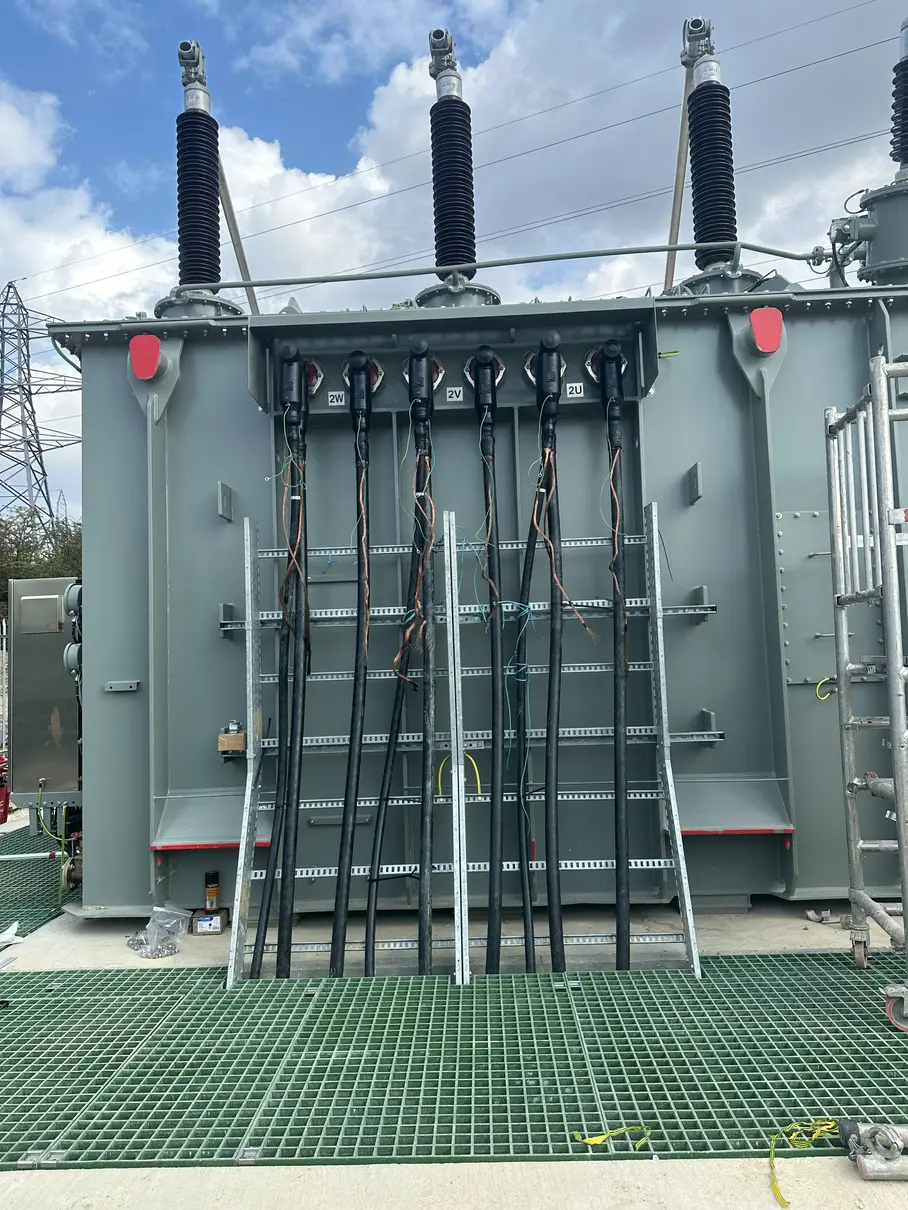 33 kV cables terminated at a transformer at Elsecar Road
