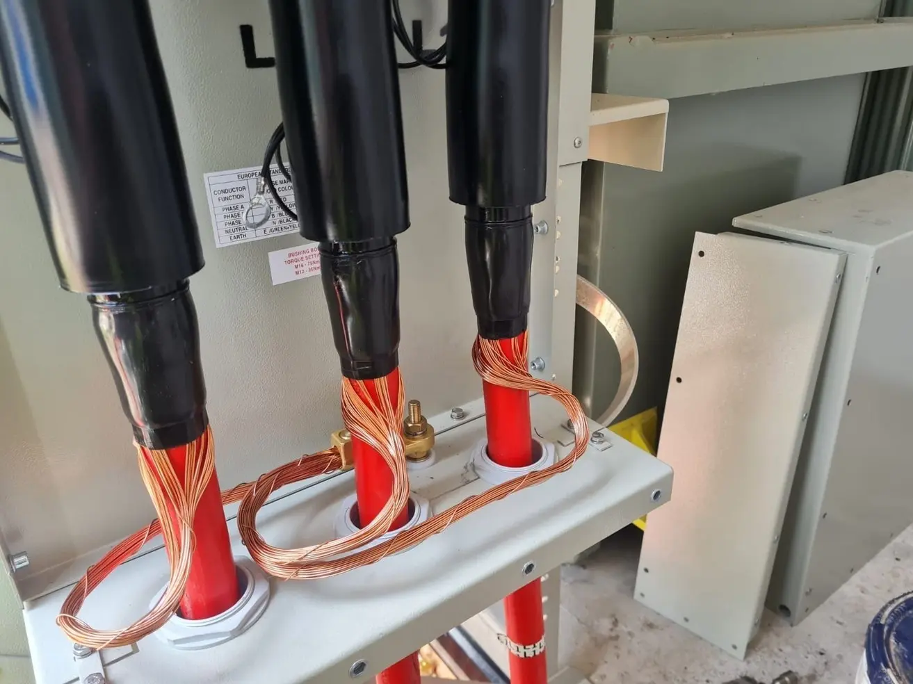 TMRF electrical jointing work